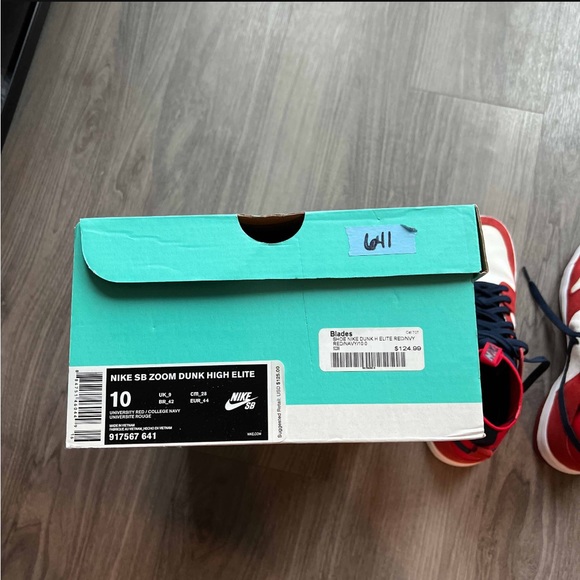 Nike SB Dunk High Elite University Red ‘Skate Longer’ Mens US10 - Picture 8 of 8
